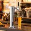 VEVOR Kegerator Tower Kit, Single Tap Beer Conversion Kit, Stainless Steel Keg Beer Tower Dispenser with Dual Gauge CGA320 Regulator - 2 of 4
