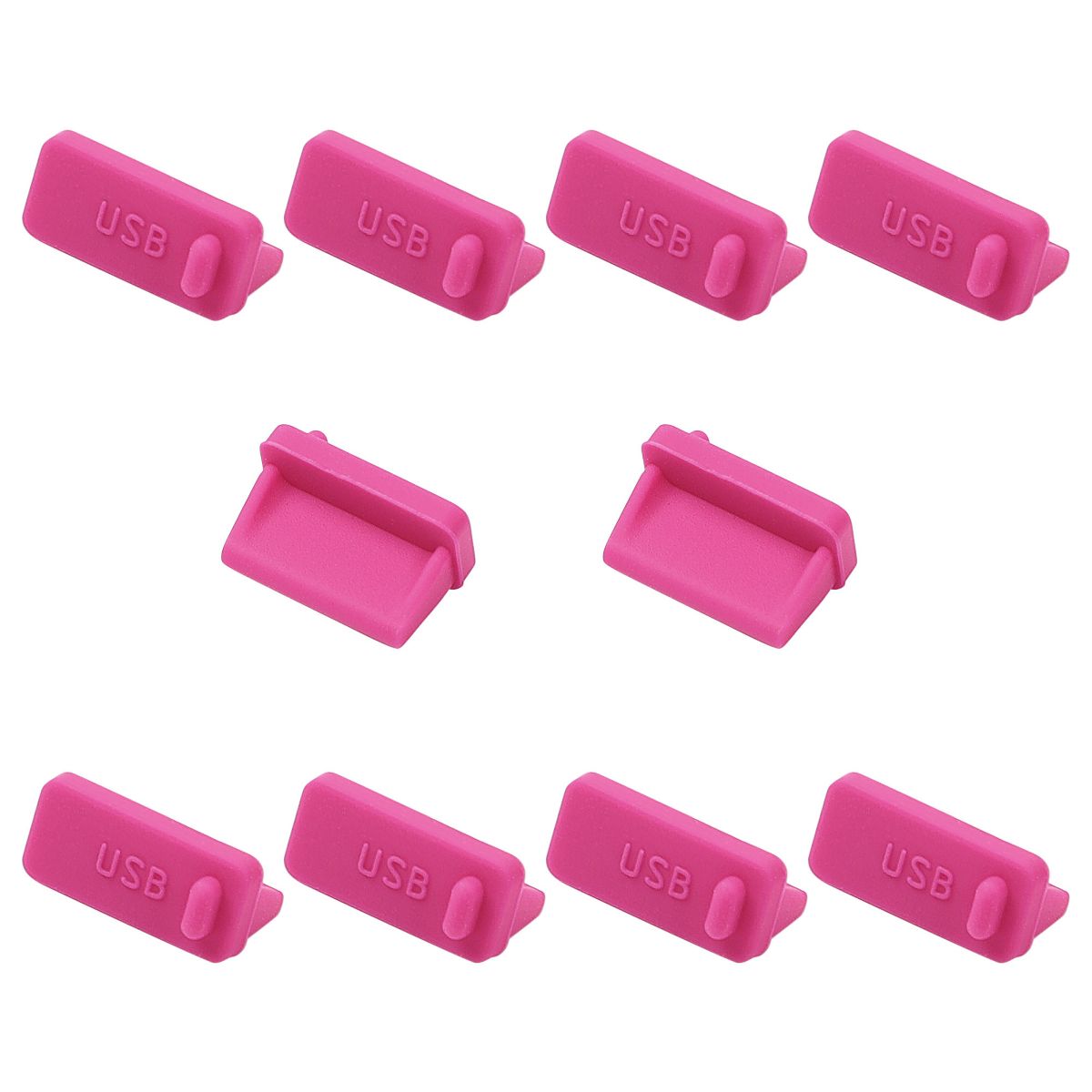 Unique Bargains Silicone Durable Anti Dust Plug and Play Speaker Repair Accessories Rosy 10 Pcs