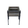 24.4x12.6x15.4" Rustic Black Trolley Cart Plant Stand, Planter - 4 of 4