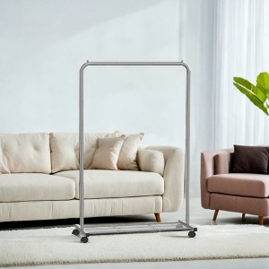 Heavy-Duty Clothes Rack with Dense Mesh Storage Shelf, 25.4mm Metal ...
