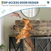 48 Inch Large Dog Crate Furniture with Flip Top, Wheels, Multi-Functional for Large Medium Breeds - 4 of 4
