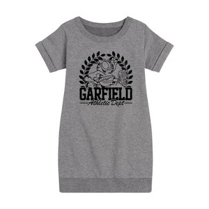 - Garfield - Athletic Dept Graphic Short Sleeve Fleece Dress - 1 of 4