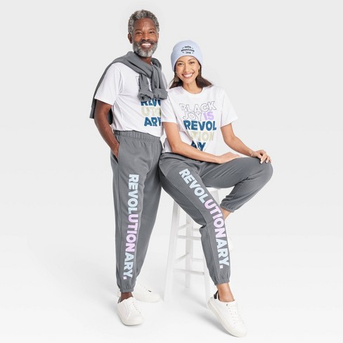 Black History Month Adult Black Men Smile 'black Joy' Joggers - Gray Xs :  Target