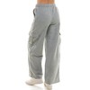 Derek Heart Womens High Rise Fleece Pants with Cargo Pockets - 3 of 4