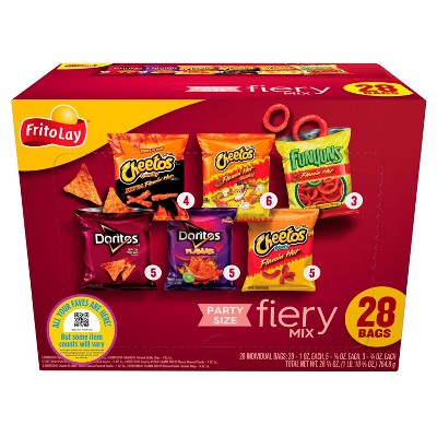 Frito-lay Variety Pack Spicy Party Mix Cube - 28ct : Target