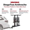 Yakima StageTwo 1.25 Inch Premium Platform 2 Bike Tray Hitch Rack Accommodates 52 Inches Wheelbases with Remote Tilt Lever and SKS Locks, Anthracite - 2 of 4