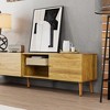 70 Inch Mid Century Modern TV Stand, TV Stand with Storage, Entertainment Center - 3 of 4