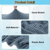 Unique Bargains Washable Stretch Soft Dining Chair Cushion Covers 2 Pcs - 3 of 4