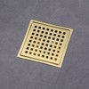 WOWOW 5.9 in. x 5.9 in. Stainless Steel Square Shower Drain with Strainer - 3 of 4