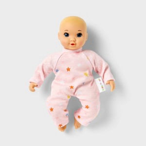 8" Little Baby Doll - Blonde Hair + Blue Eyes - Gigglescape™ - 1 of 3