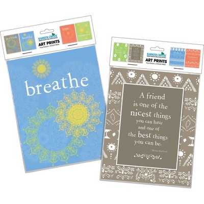 Set of 8 Colorful Motivational Quote Art Prints