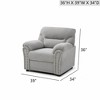 Chenille Upholstered Chair with Flared Arms, Nailhead Trim, Removable Back and Foam-Encased Coil Spring Seating with Pillow-Top Arm Cushions - 2 of 4