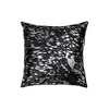 HomeRoots Set of Two 18" Black and Silver Abstract Cowhide Throw Pillows with Glitter - 4 of 4