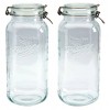 Mason Craft & More 3L Clamp Jars: Large Glass Canning Jar with Lid, Wide Mouth, Hand Wash, Clear, 101.4 oz Capacity - 4 of 4