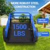 1500 lbs Heavy Duty Steel Dump Cart, Utility Trailer with Removable Sides, 15 Cubic Feet Capacity Trailer for ATV, UTV, Lawn Mowers - 4 of 4