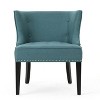 CAVINAS Contemporary Upholstered Accent Chair with Button Tufted Waffle Stitching & Nailhead Trim, Modern Armchair for Living Room, Bedroom - 3 of 4