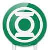 Green Lantern White Logo Acrylic Cake Topper - 3 of 4