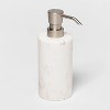 Marble Soap/Lotion Dispenser White - Threshold™ - image 3 of 4
