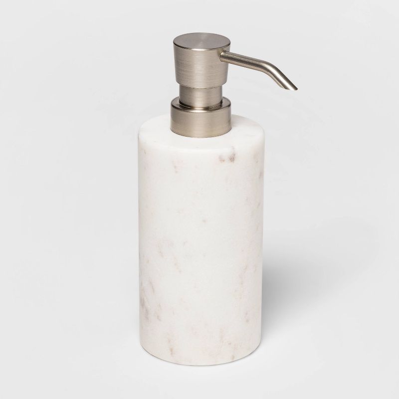 Marble Soap/Lotion Dispenser White - Threshold&#8482;, 3 of 9