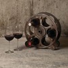 Foster & Rye Gears And Wheels Countertop Wine Rack, Durable Plastic Wine Bottle Holder, Holds 6 Standard Wine Bottles, 3.2" x 5.2" x 13.5" - 3 of 4
