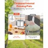 VEVOR 3.17 Gal/12L Fruit Wine Press, 2 Stainless Steel Barrels, Manual Juice Maker, Cider Apple Grape Tincture Honey Olive Oil Making Press, Silver - 3 of 4
