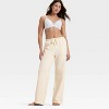 Women's Fleece Wide Leg Sweatpants - Auden™ - 3 of 4