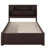 HomeStock Newport Full Platform Bed with Flat Panel Footboard and Turbo Charger with Urban Bed Drawers in Grey - 3 of 4