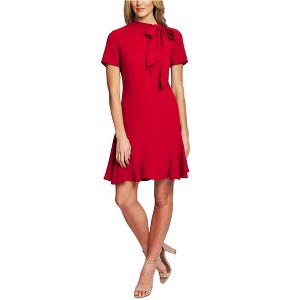 CeCe Womens Bow-Neck Short Sleeve A-line Dress - 1 of 1