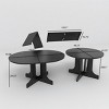 59 in Rectangular Expandable Dining Table, Wood Composite Kitchen Table for Compact Apartments-Baofuwish - 4 of 4