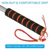 Unique Bargains Stainless Steel Telescopic Portable Sponge Handle Flag Poles 8.2 Feet Orange 2 Pcs - 3 of 4