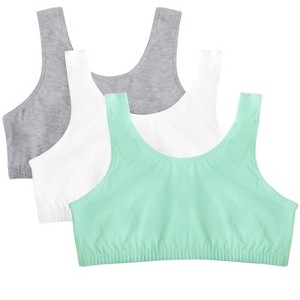 Fruit of the Loom Women's Tank Style Sports Bra 3-Pack - 1 of 4