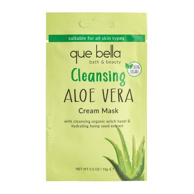 Que Bella Deep Cleansing Aloe Vera Cream Mask - 0.5oz