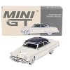 1954 Lincoln Capri Arctic White with Atlantic Blue Top Limited Edition to 3000 pieces 1/64 Die Cast Model Car by Mini GT - 4 of 4