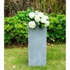 Rosemead Home & Garden, Inc. 14" Wide Kante Lightweight Modern Rectangular Concrete/Fiberglass Outdoor Planter Pot Slate Gray - image 2 of 3