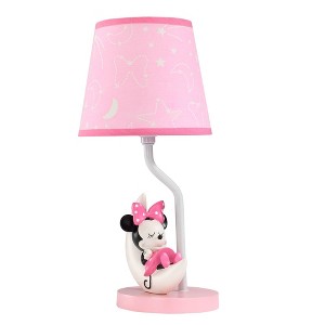 Lambs & Ivy Disney Baby Novelty Table Lamp with Shade and Bulb - Minnie Mouse