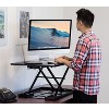 Mount-It! Standing Desk Converter, Height Adjustable Sit Stand Desk, 32x22 Inch Preassembled Stand Up Desk Converter, Ultra Low Profile Design, Black - image 3 of 4