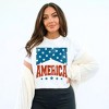 Simply Sage Market Women's America Varsity Stars Short Sleeve Garment Dyed Tee - 2 of 4