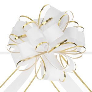 Unique Bargains Gift Wrapping Christmas Wedding Car Large Pull Bow 10 Pcs - 1 of 4