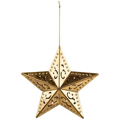 Northlight Filigree Cut-Out Star Christmas Ornament - 5.75" - Gold