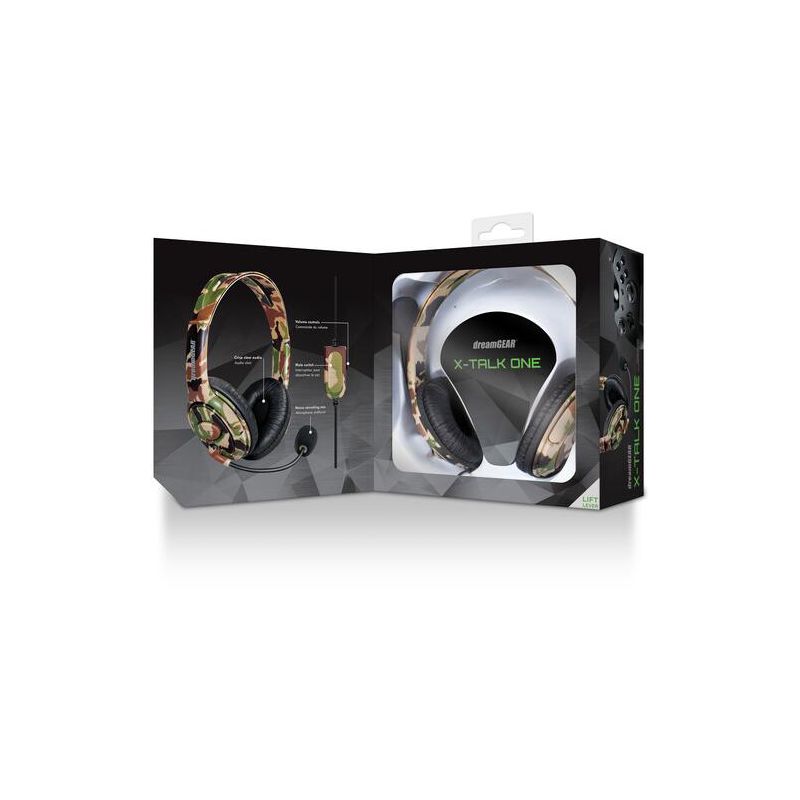 DreamGear DGXB1-6618 Xbox One X-Talk Game Headset - Boom Mic - (Camo), 2 of 6