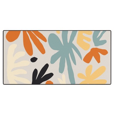 DorisciciArt Botanic market beige Desk Mat - Deny Designs
