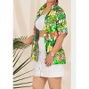 HAPPY BAY Button Down Shirt Floral Summer Beach Party Colorful Tops Blouses Shirt Short Sleeve Dress Shirts Hawaiian T Shirts - 4 of 4