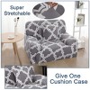 PiccoCasa Polyester Stretch Checkered Pattern Chair Loveseat Sofa Covers 1 Pc - 3 of 3