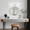DAKAFUL Dimmable LED Bath Bar, Bathroom Vanity Light with Acrylic Shades,FlexMount Wall Sconce Over Mirror,for Bedroom/Living Room - 3 of 4