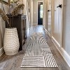 World Rug Gallery Distressed Bohemian Stripes Washable Non Slip Area Rug - 2 of 4