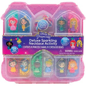 Tara Toy Deluxe Sparkling Necklace Set - Disney Princess, 520pc DIY Jewelry Kit - 1 of 4