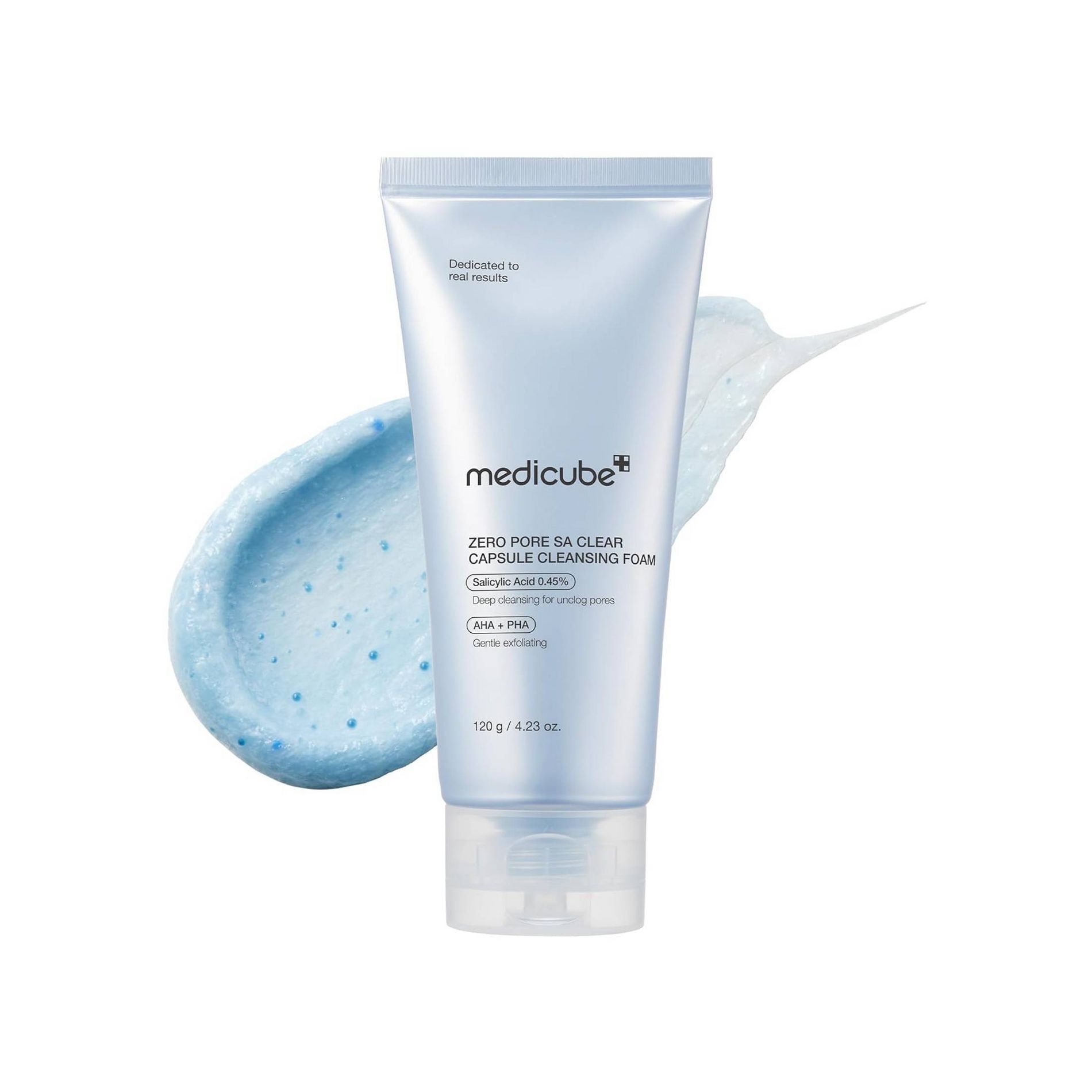 medicube Zero Pore Clearing Capsule Cleansing Foam Korean Skincare: Contains PHA, Salicylic Acid, Cream Form, Normal/Oily Skin