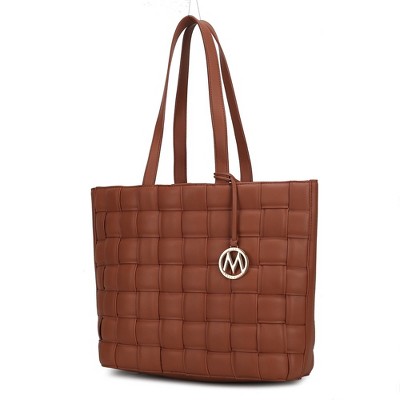 MKF Collection Rowan Woven Vegan Leather Women’s Tote Bag by Mia K