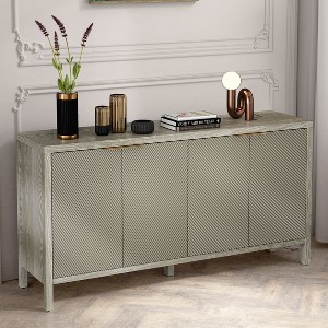 Okak Vintage Sideboard Buffet, Storage Cabinet with 4 Doors & 2 Drawers, Coffee Bar Cabinet for Kitchen Living Room Bedroom - 1 of 4