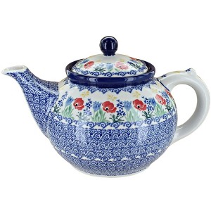 Blue Rose Polish Pottery 60 Ceramika Artystyczna Medium Teapot - 1 of 1